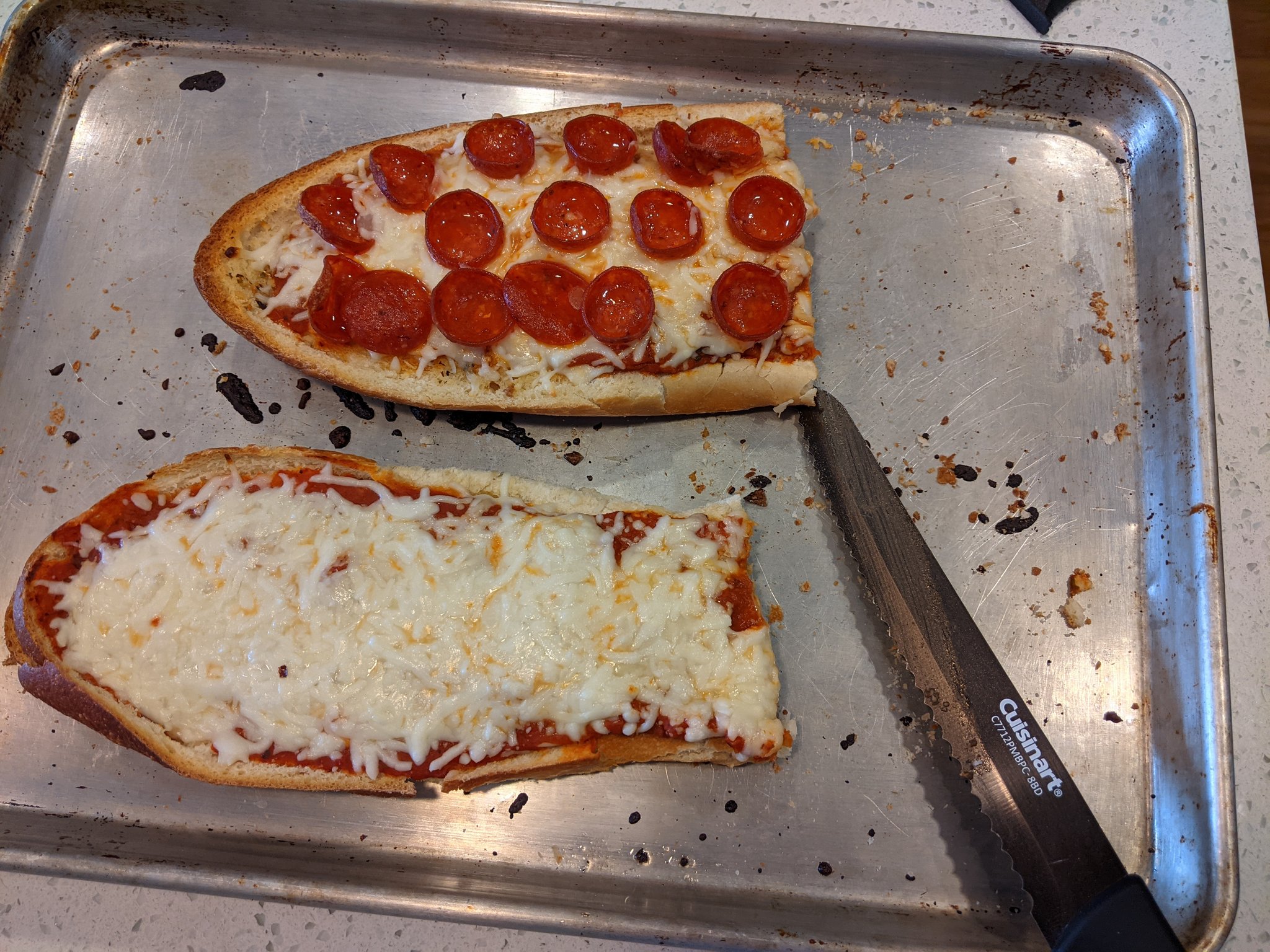 My own french bread pizza